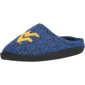 FOCO Mens NCAA College Team Logo Poly Knit Cup Sole Slippers