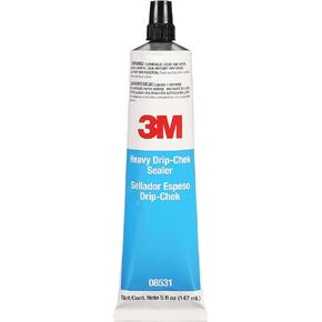 3M Heavy Drip-Chek Sealer, 08531, Heavy-Based, Weather-Resistant, Non-Sagging, 5 oz Tube , Black