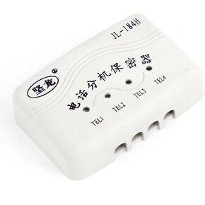 Uxcell Secret Keeper Connector Telephone 4 Extension Secrecy for Landline Telephone, Off White