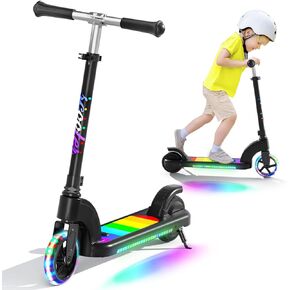 Electric Scooter for Kids Ages 6-12 (Mainly 6-10), Kids Electric Scooter with Adjustable Height, Kick Scooter for Kids up to 110 Lbs, up to 6Mph
