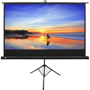 KODAK 80" Projection Movie Screen Premium Portable Lightweight White 16:9 HD 4K Projector Screen, Adjustable Tripod Stand & Storage Carry Bag | Easy Assembly for Home, Office, School & Church
