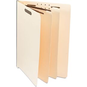 Universal UNV16150 Six-Section 2-Divider End Tab Classification Folders - Letter Size, Manila (10/Box)