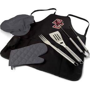 PICNIC TIME NCAA unisex-adult Ncaa Bbq Apron Tote Pro Grill Set