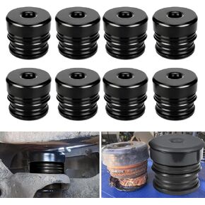 8PCS Silicone Body Mount Kit Fit for 2008-2016 Ford F-250 F-350 Crew Cab Superior Silicone Cab Mount Bushings Improve Bumpy Ride Durable Components Outperforms OEM and PU Mounts (Black)