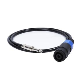 3.3 Feet Pack of 2 Speakon Female to 1/4" Male Cable - 2pcs 1-Meter Pro AAmplifier udio Patch CaSbples - eakON Jack Connector to 6.35mm 1/4-INCH TS Speaker Interconnect Wire (2-Packs)