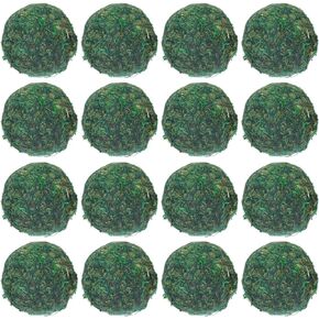 MECCANIXITY 24 Pcs Moss Balls 2 Inch Green Decorative Moss Balls for Centerpiece Bowls Vase Fillers Home Decor