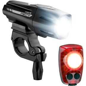 Cygolite Metro Plus 800 & Hotshot Pro 150 Bicycle Light Combo Set, Metro Plus 800 & Hotshot Pro 150 USB Rechargeable Bicycle Light Combo Set , black, red