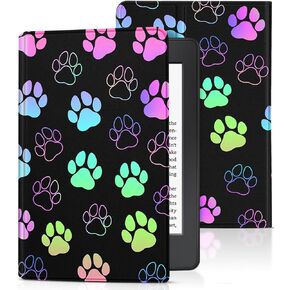 for Kindle Paperwhite 11th Generation Case 6.8 Inch 2021 / Paperwhite Signature Edition Cute Women Girls Teens Kids Unique Quotes Folio Fabric Paper White Cover with Auto Sleep/Wake E-Reader