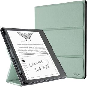 CoBak Stand Case for Kindle Scribe - Premium Folio Leather Cover with Pen Holder, Auto Sleep/Wake, and Stand Feature - Compatible with 10.2 Inch Kindle Scribe (2022 Release)