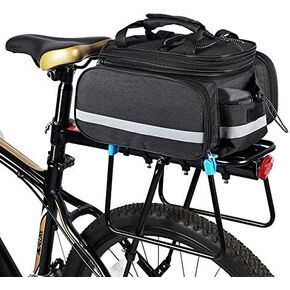 Lixada Bike Rear Bag 25L Waterproof Bicycle Pannier Bag Saddle Bag Bicycle Rear Seat Bag Bike Carrier Trunk Bag MTB Bike Rack Bag