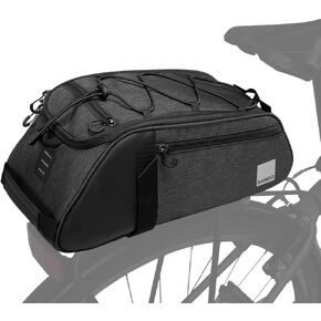 Roswheel Essentials Series 141466 Bike Trunk Bag Bicycle Rear Rack Pack Cycling Accessories Pannier, 8L Capacity