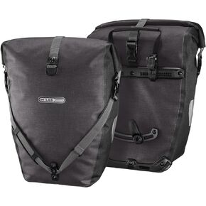 Ortlieb Unisex's Back-Roller Plus QL2.1 Bicycle Bag (1 Pair) Grey, 40 Litre, Black/Granit