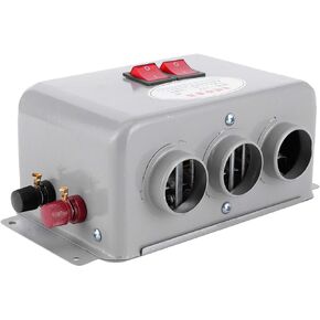 Automobile Interior Heater, 12V 600W‑800W Dual Gear 3 Hole Compact Car Demister Winter Fast Heating Warmer Frost Removing Low Noise Car Windshield Defroster and Defogger (80-100℃)