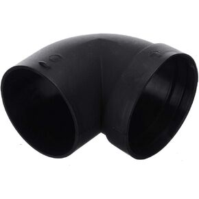 MACHSWON 75mm/3inch Diesel Air Heater Duct Connector,Ducting Pipe Outlet Connector for Diesel Air Parking Caravan Heaters,High Tempeure Resistance,L Shape Elbow,Black