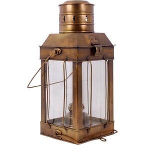 Brass Ship Lamp with Copper Antique Finish Dimensions: 15x6.5" in Saudi Arabia