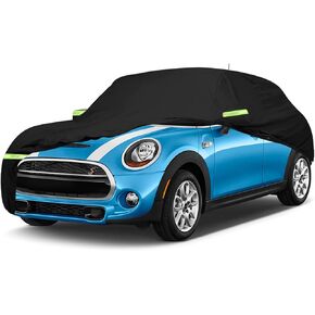 Car Cover Waterproof All Weather Compatible with 1950-1992 VW BUS T1 T2 T3, with Door Zipper, Windproof Strap, Storage Bag