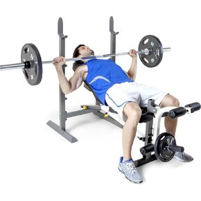Marcy Folding Standard Weight Bench – Easy Storage MWB-20100, Incline