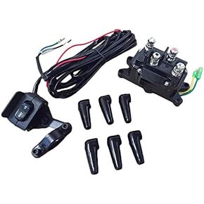 12V Solenoid Relay Contactor & Winch Rocker Thumb Switch Combo for ATV UTV