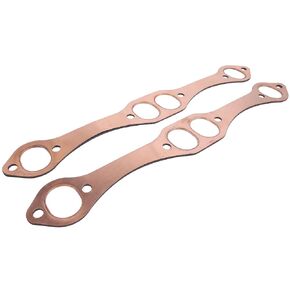 SBC Oval Port Copper Header Exhaust Gaskets PH306 Compatible with SB 327 305 383 Engines Reusable