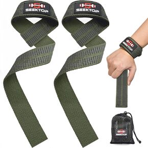 Wrist Straps for Weightlifting - 25'' Gym Lifting Straps with Breathable & Anti-Slip Suture, Safty Wrist Wraps for Workouts, Bodybuilding, Powerlifting, Strength Training, Men & Women(1 pair)