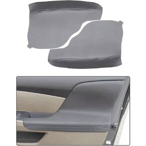 FZJDSD 2pcs Black Auto Door Panel Armrest Cover Replacement Compatible with Honda Odyssey 2011 2012 2013 2014 2015 2016 2017 Microfiber Leather Car Door Armrest Replacement Anti-Scratch