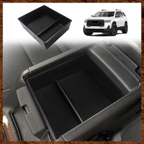 Muslogy for Acadia 2020-2023 Center Console Storage Box & Lower Center Console Tray 2PCS Compatible with GMC Acadia SL SLE SLT Denali AT4 2023 2022 2021 2020(Console+Lower)