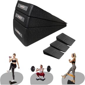 Yes4All Ankle Calf Stretcher 450LBS Rubber, Slant Board Improving Mobility & Flexibility, Anti Slip & Ergonomic Squat Wedges in Kuwait