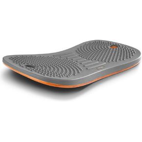 FEZIBO Standing Desk Anti Fatigue Mat Wooden Wobble Balance Board Stability Rocker with Ergonomic Design Comfort Floor Mat (Medium, Obsidian Black)