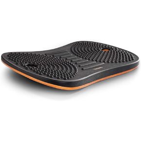 FEZIBO مكتب قائم مضاد للتعب، لوح توازن خشبي متذبذب، هزاز للثبات مع تصميم مريح، سجادة أرضية مريحة (متوسط، أسود سبج) in Kuwait