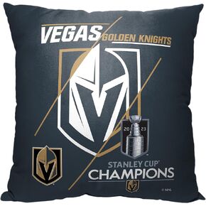 Northwest NHL Vegas Golden Knights 2023 NHL Stanley Cup Champions Pillow, 18" x 18", Trick Play