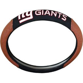 FANMATS 62102 New York Giants Football Grip Steering Wheel Cover 15" Diameter