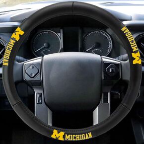 University of Michigan GLSTEERCOVER-Michigan Genuine Leather Steering Wheel Cover in Saudi Arabia