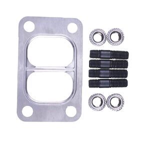 Turbo Mounting Studs & Nuts with Turbo Gasket 3818823 3818824 3901356 Compatible with Dodge Cummins 89-07 5.9L 4 Cylinder 4B3.9L Engine 3971421