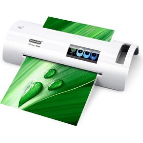 آلة تغليف، آلة تصفيح سينوبورين، تصفيح حراري 9 بوصة سريع 1 دقيقة للإحماء JamFree-Tech عمل التصفيح الشخصي مع أكياس 3 مل 4 مل 5 مل، استخدام المدرسة/المكتب/المنزل، أبيض in Kuwait