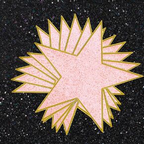 6 Inch Glitter Star Cutouts Paper Star Confetti Cutouts Glitter Cardboard Stars for Bulletin Board Classroom Wall Decoration, Prom Wedding Movie Night Birthday Party Supplies(24 Pieces)