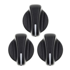 AUTOKAY A/C Heater Control Knob Blower Fan Knob Set of 3 for Jeep Wrangler Dodge Ram Van 1999-2003 | Replace# 05011218AC 5183281AA