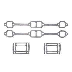 18-4349 Exhaust Gasket Manifold Kit Fit for Mercruiser OMC 5.0 and 5.7, 350 Mag Riser Block v8 Elbow Engines