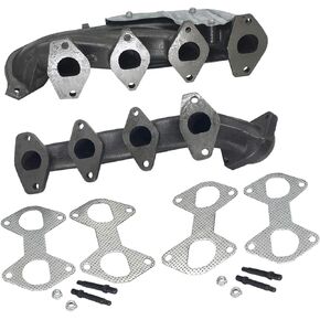 Pairs of Exhaust Manifold & Gasket Kit Left Right LH RH For 2004-10 Ford F150 2005-10 Ford F250 F350 Super Duty 2005-14 Ford Expedition Lincoln Navigator For 2006-08 Lincoln Mark LT 5.4L V8 674-694 in Kuwait