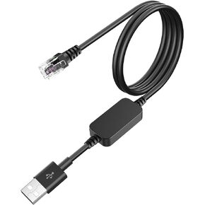 Radar Detector Cable, with USB 2.0 to RJ11 Plug ,Replacement Radar Detectors Power Cable,for Escort MAX 360 Uniden R1 R3 DFR8 DFR9 Passport 9500i Radenso XP Beltronics STI Radar Detector(RJ11-6.56FT)