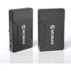 Wireless Transmission System, Moman Matrix 600 Wireless HDMI Transmitter Receiver with Dual HDMI with 600ft Range Inbuilt Atennas Zero Noise 0.08 Latency, Moman-Wireless-HDMI-Transmitter-Receiver