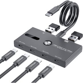 10Gbps USB C Hub, 6 Ports Type C Splitter, USB Type C to USB C/A Adapter for PC, Laptop, MacBook Pro/Air, iMac, Surface Pro, Chromebook, Etc(HUB ONLY, Not Support Charging/Monitor) in Kuwait