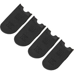 4Pcs Yootones Sax Saxophone Thumb Rest Rubber Cushion Sax Thumb Protectors Compatible with Soprano Alto Tenor Sax (Black)