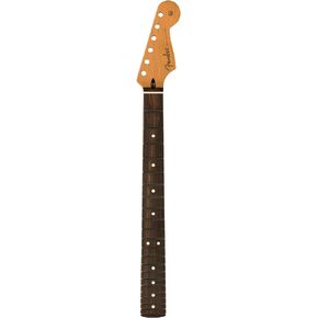Fender Stratocaster Guitar Neck, Satin Roasted Maple, 22 Jumbo Frets, Flat Oval Shape Electric Guitar Neck, Rosewood Fingerboard