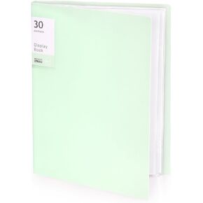 Tamaki Portfolio Binder with Plastic Sleeves, Pocket Portfolio Folder with Clear Sheet Protectors, Display 60 Pages Book, Presentation Book for Artwork, Document Organizer, 1 Pack (Blue)