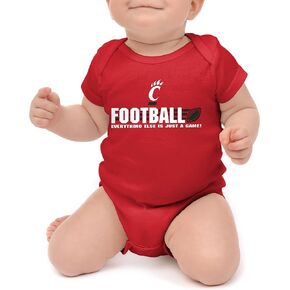 NCAA Short Sleeve College Football Onesie Bodysuit-100% Cotton-Size 0-3M 6M 12M 18M