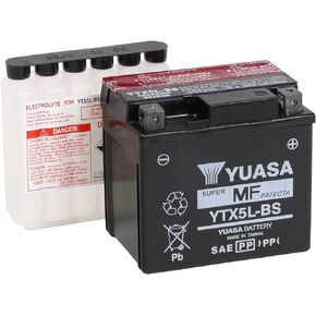 Yuasa YUAM32X5B YTX5L-BS Maintenance Free AGM Battery with Acid pack