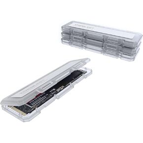 4-Pack NVMe Case Protective Box for M.2 2280 SSD Portable with Anti-Static,Shockproof and Dust Proof
