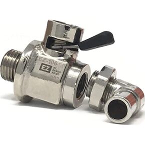 EZ-106(14mm-1.5) EZ Oil Drain Valve with removable L-Shape Hose End Combo
