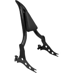HDBUBALUS Motorcycle Sissy Bar Detachable Rear Passenger Backrest Pad Fit for Harley Softail Breakout 2013-2023 Fat Boy FLFBS 2018-2023 Black