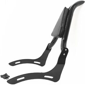 Black Sissy Bar Compatible for Honda Motorcycle Rebel 1100 CMX1100 Accessories 2020-2023 Detachable Passenger Backrest Rear Pad [24 Inches]